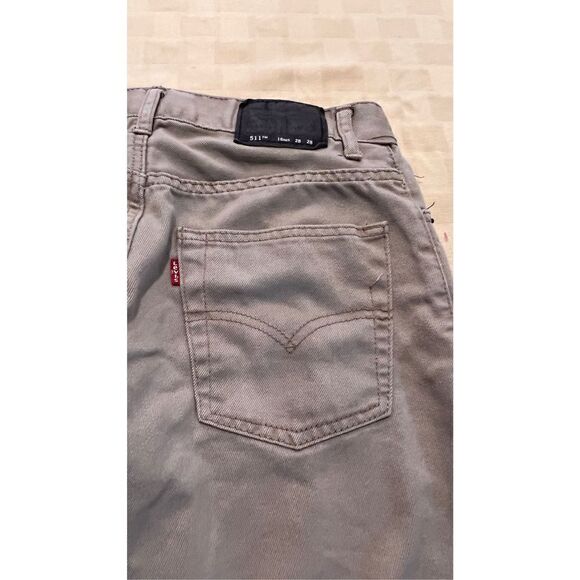 Levi's 511 Jeans Women's Slim Straight Denim Pants Light Wash Gray Size W28xL28 - Picture 13 of 13